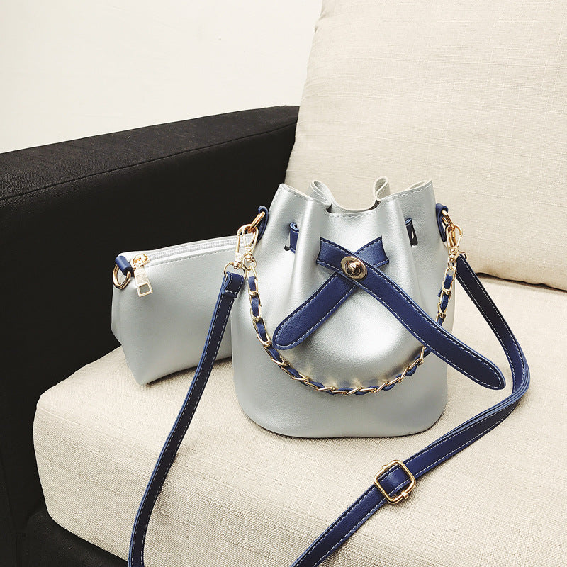 Women's Versatile Shoulder Chain Messenger Bucket Bag