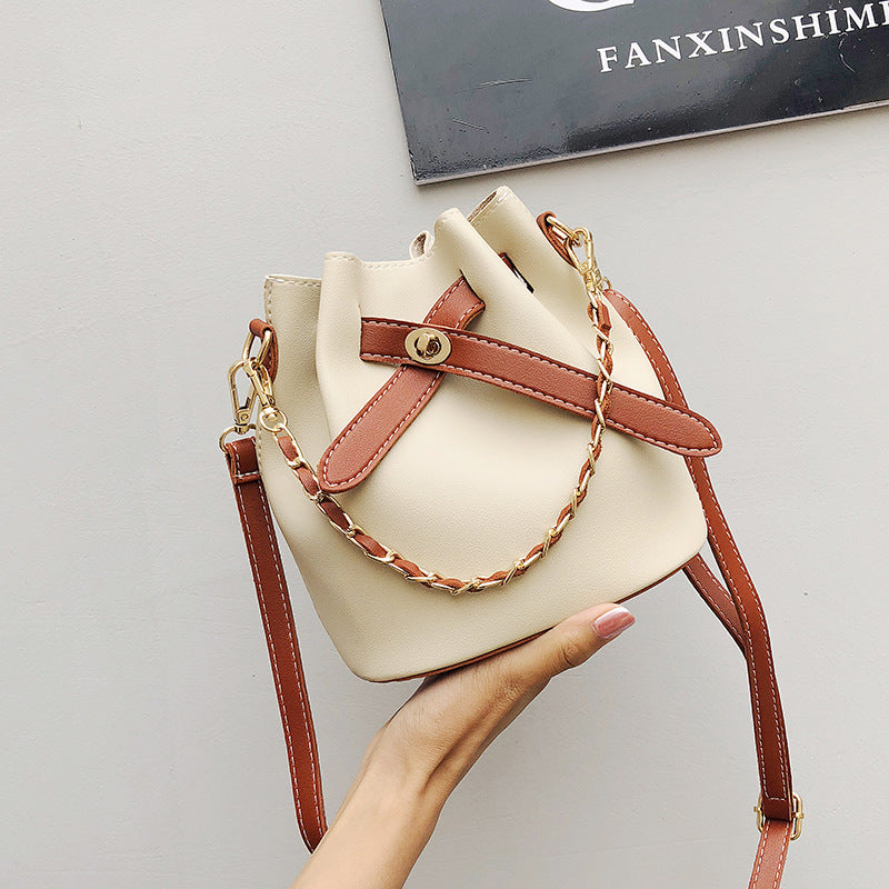 Women's Versatile Shoulder Chain Messenger Bucket Bag